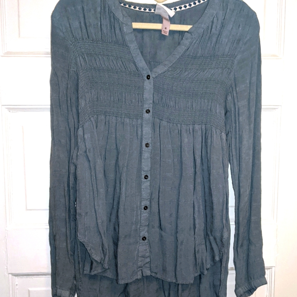 Knox Rose Long Sleeve Peasant Top